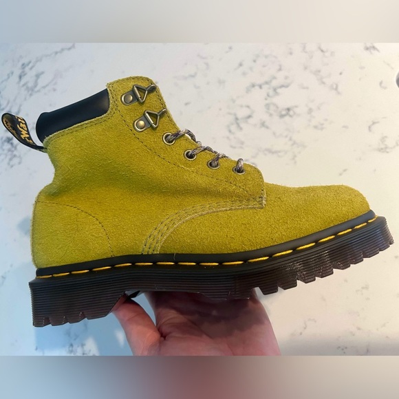 Dr.Martens Unisex 939 Ben Suede In Moss Green Padded Collar Lace Up  Boots New - Picture 14 of 15